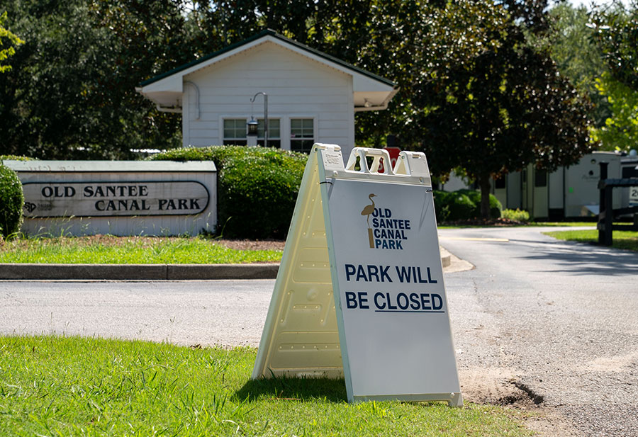 Old Santee Canal Park Closed Next Week